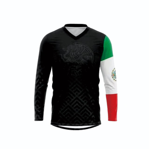 Mexique États-Unis populaire haute qualité moto moto motard <span class=keywords><strong>maillot</strong></span> <span class=keywords><strong>vtt</strong></span> MX BMX <span class=keywords><strong>descente</strong></span> Motocross t-shirt Moto équitation <span class=keywords><strong>maillot</strong></span> - Product Image 3