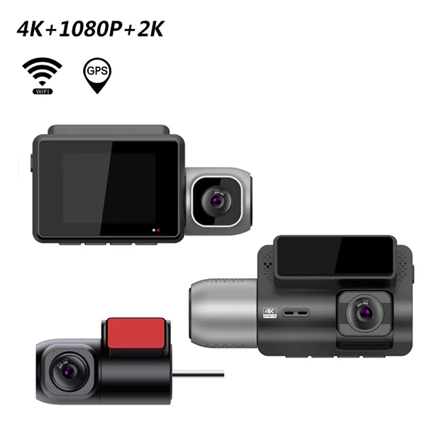 360 Degree Panoramic View Security Car Camera 4K Wifi Gps Dash Cam 2023 Video Recorder Camera 4K For Car