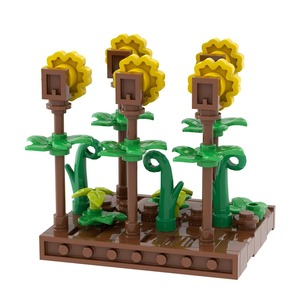En gros, Ensemble de blocs en plastique et briques de construction DIY, Série Ferme et Jungle, Modèle Champ de tournesols, Jouets promotionnels pour 14 ans et plus - Product Image 6