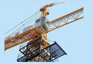 Increased Efficiency QTZ125 6015 8T 10T Hammer Head Tower Crane