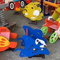Cheval à Bascule d'Extérieur Qiyuan QY002 à Ressort Fixe en PE, Sûr, Sain et Coloré, pour Enfants de 1 à 16 Ans, Capacité 100kg