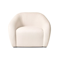 Fauteuil individuel de luxe au design moderne pour salon, avec dossier enveloppant et coussin moelleux, mobilier d'intérieur pour appartement