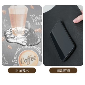 แผ่นรองซับน้ำสำหรับเครื่องชงกาแฟ ดินไดอะตอมเมียส ขนาด 30x40 ซม. แผ่นรองกันน้ำสำหรับเคาน์เตอร์ครัว แห้งเร็ว ป้องกันความร้อน - Product Image 4