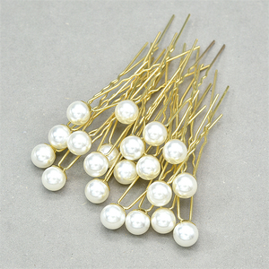 Accessoires Cheveux Mariage Épingle <span class=keywords><strong>Perle</strong></span> Dorée Tailles Assorties Bijoux Cheveux Blanc Ivoire Alliage+<span class=keywords><strong>Perle</strong></span> Argent, Or - Product Image 3