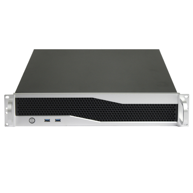 Custom OEM Industrial Rackmount 2U Server Chassis ATX Form Factor 7x PCIe Slots Redundant Power Supply Support with Fan in Stock