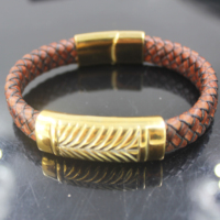Gelang Pria Retro Desain Baru BMZ 2026 Anyaman, Cocok untuk Hadiah