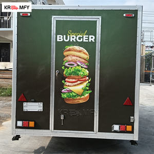 Camión de Comida Móvil, Food Truck, Camión de Helados, Remolque de Comida Rápida para Hot Dogs, Remolque Multifuncional de Fibra de Vidrio y Aluminio para Papas Fritas - Product Image 6