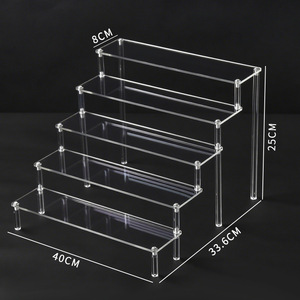 TP1001 <b>Acrylic</b> <b>Display</b> Stand 40x33.6x25cm 5 Tier Freestanding For Figurines Jewelry Perfumes - Product Image 1