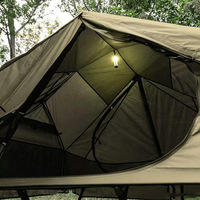 Lit de camping surélevé en alliage d'aluminium léger quatre saisons, lit de camp portable hors sol avec moustiquaire pour deux personnes, camping en plein air