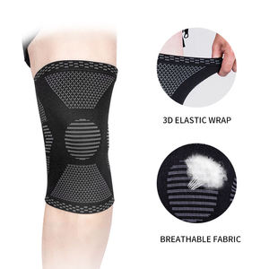 Genouillère de compression en nylon pour la lutte, la musculation, la course à pied, le volley-ball, avec gel de silicone - Product Image 6
