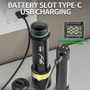 Chuyên nghiệp siêu sáng 2000 lumen XHP70 dẫn lặn Đèn pin biển sâu IP68 không thấm nước Scuba đèn an toàn - Product Image 5