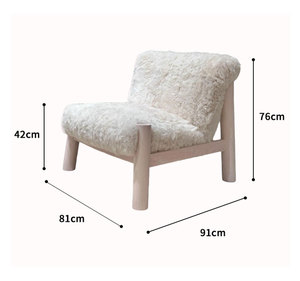 Set di Poltrona <span class=keywords><strong>e</strong></span> Divano Ergonomici di Lusso in Lana Color Crema, Fatti a Mano, Morbidi, per Soggiorno, Ufficio, Hotel <span class=keywords><strong>e</strong></span> Palestra - Product Image 6