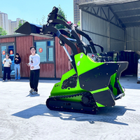 CE EPA Diesel Mini-Frontlader Kompaktlader mit Kubota-Motor 200-750kg Traglast Hydraulischer Antrieb für Hof, Landwirtschaft und Kompaktbau