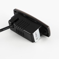 Ailiwei ALWSK-58 Interrupteur à deux boutons en forme de pierre précieuse, automatique, alimenté par USB, en plastique et métal, pour domotique, certifié ISO91001, fixe