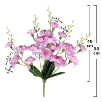 Fleur artificielle de haute qualité pour la décoration de la pièce QYYN-1841 20 têtes de carnations