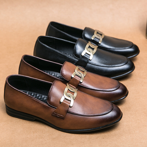 Chaussures formelles en cuir marron <span class=keywords><strong>pour</strong></span> hommes, faites à la main, Style britannique, rétro, élégant, <span class=keywords><strong>mariage</strong></span> - Product Image 6