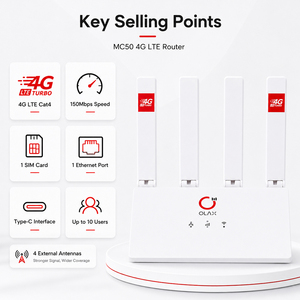 Router WiFi 4G Desbloqueado, 150Mbps LTE CPE MC50 con Ranura SIM, 4 Antenas, Doble Banda, para Educación en Línea, Experiencia de Aprendizaje sin Retrasos - Product Image 3
