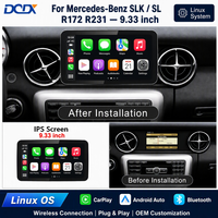 Système multimédia automobile Linux sans fil Android AUTO CarPlay avec écran 9,33 pouces pour Mercedes Benz SLK SL R172 R231 Lecteur vidéo automobile Unité principale