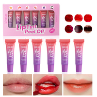 Teinte à lèvres minérale peel-off, rouge à lèvres liquide fini mat, waterproof