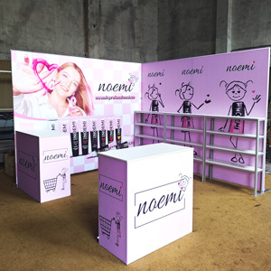 Custom 10x10 modulare in alluminio portatile Trade Stand tensione tessuto sfondo di sublimazione per espositore cabine espositive - Product Image 6