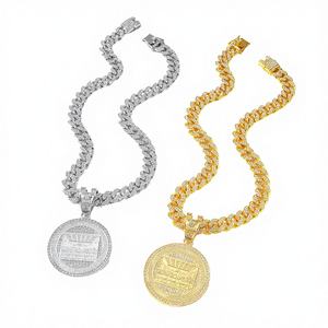 Collar con Colgante de los Yankees de Nueva York de la MLB, Cadena Cubana de Aleación Plateada de Alta Calidad, Unisex, Regalo - Product Image 4