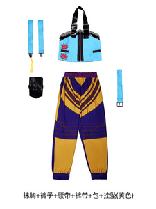 Disfraz de Cazador de Demonios Unisex para Niños y Niñas, Conjunto de Cosplay de Halloween, Uniforme de Actuación Escénica Rumi Mira Zoey con Peluca Negra y Roja - Product Image 6