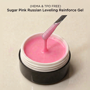 Gel Reforzador de Uñas Rosa Ruso, Sin HEMA ni TPO, de Larga Duración, Gel Reforzador de Uñas Color Nude Ruso - Product Image 1