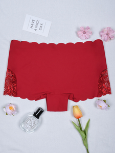 <strong>Sexy</strong> Side Lace Women's Seamless Briefs Mid Waist Ladies Boxers <strong>Nickers</strong> for Ladies Panties Boxers Brief - Product Image 4
