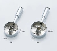 Pièces de rechange en gros pour poignées de robinet modernes en zinc chromé, pour mitigeurs de cuisine et de salle de bain, leviers de 35 mm et 40 mm