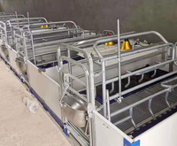 Cage de mise bas de type européen avec conception anti-écrasement et plancher à lattes en fonte