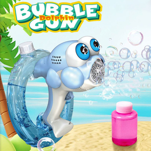 JY Pistola de Burbujas Automática con Forma de Delfín, con 140 ml de Solución de Burbujas, para Niños, Diversión al Aire Libre, Playa, Piscina, Fiestas de Cumpleaños - Product Image 2