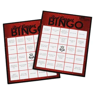 El fabricante profesional de tarjetas de bingo puede personalizar el diseño y producir una tarjeta de bingo