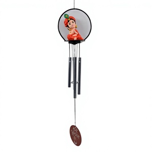 Bhakti Krishna 90MM Modern Wind <b>Chime</b> PVC/ABS Material Decorative Hanging <b>Bell</b> Spiritual Injection Molded Home Office - Product Image 1