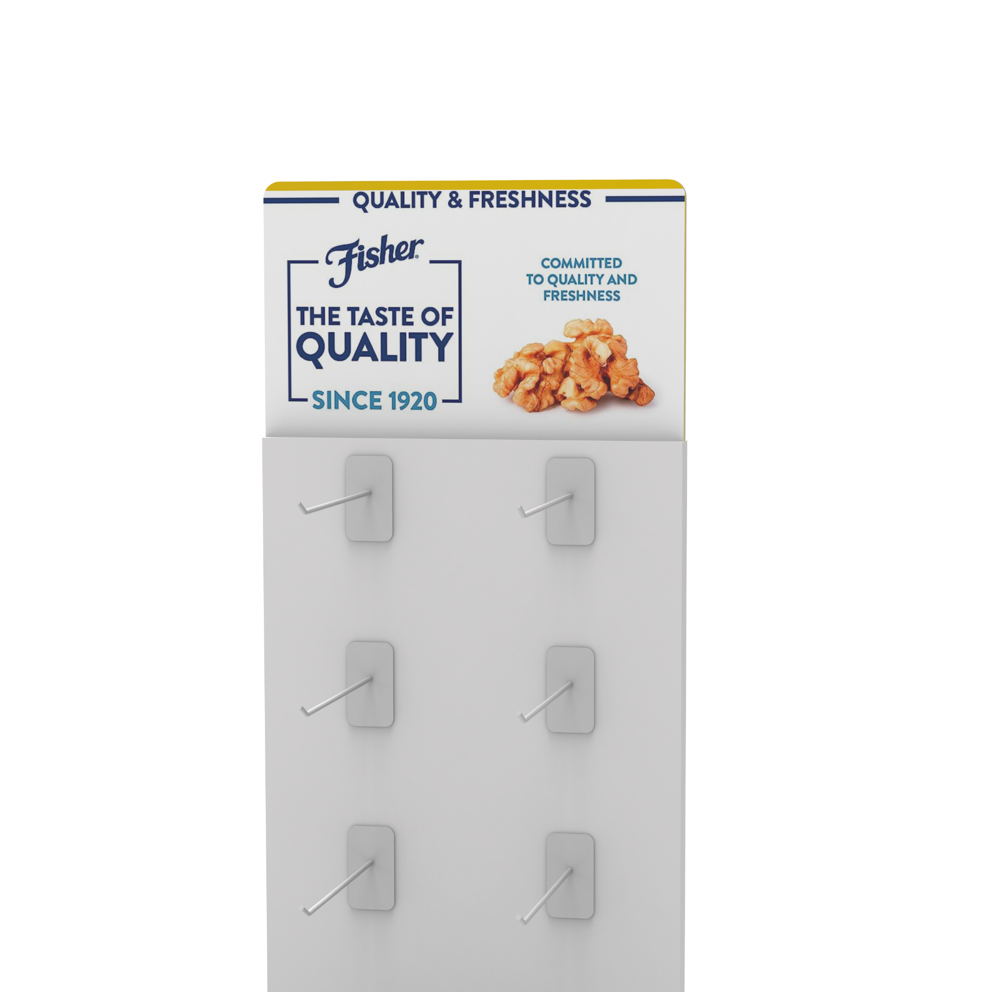 Mall Supermarket Snack Bread Double Sided Metal Display Stand with Hook Floor — view 5