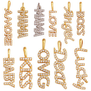 Nuevo Fine LOVE KISS BABY ANGEL <span class=keywords><strong>DEAR</strong></span> <span class=keywords><strong>MAMA</strong></span> LUCKY Letter Charm Colgante Joyería, Collar de moda Accesorios Suministro de fabricación manual K50 - Product Image 1