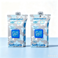 Lingettes jetables en vrac, 80 lingettes, lingettes humides suspendues, papier toilette non tissé, pack familial, vente en gros