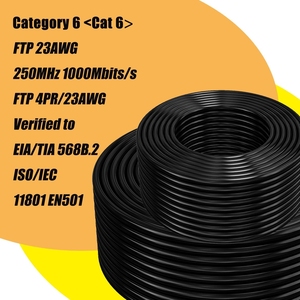 Cable de red Cat6 de alto rendimiento 23awg Ftp cobre puro sólido CE aprobado para transferencia de fecha antiinterferencias - Product Image 6