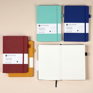 Promotion 2027 Carnet de notes A5 en cuir PU personnalisé, couverture souple, petit format, 80 feuilles, reliure cousue - Product Image 1