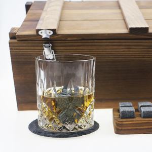 Ensemble de pierres à Whisky artificielles avec 2 verres, boîte de luxe faite à la main avec 8 Cubes à glace en <span class=keywords><strong>granit</strong></span> et pierres à Whisky - Product Image 5