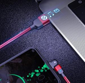Cavo dati <span class=keywords><strong>usb</strong></span> in nylon intrecciato rotante a 180 gradi da 1m per <span class=keywords><strong>iphone</strong></span> tipo c cavo dati <span class=keywords><strong>usb</strong></span> <span class=keywords><strong>micro</strong></span> rotante di tipo c - Product Image 4
