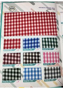 Uniforme escolar teñido de hilo de algodón y poliéster al por mayor, tela de camisa de calidad para niños y niñas - Product Image 4