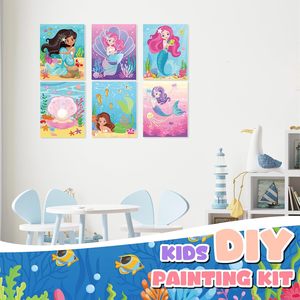 12 Pcs Pre Drawn <strong>Canvas</strong> for Painting 8x 10 Inch Pre <strong>Printed</strong> Cute Mermaid <strong>Canvas</strong> Boards Custom Fabric <strong>Printing</strong> <strong>on</strong> Cotton <strong>Canvas</strong> - Product Image 4