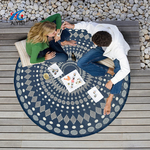 AIYISI New persiano Blue Patio semplici grandi tappetini per camper per soggiorno tappeti lavabili tappeto da giardino riciclato - Product Image 3