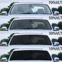 Película de Ventana de Cerámica Nano de Lujo de Alta Calidad Premium de EE. UU., Ultra HD, 2 Capas, PET, Tinte para Automóvil, Color Negro Oscuro, Protección Solar UV/IR, Autoregenerable