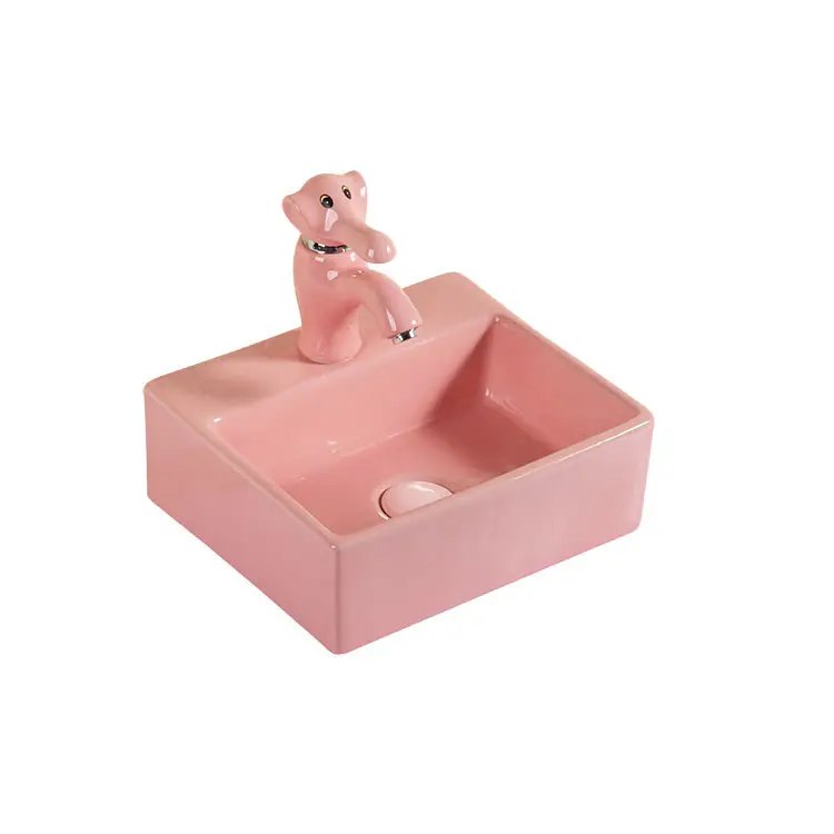 चीन अलीबाबा रंग नई डिजाइन सस्ते बाथरूम सिरेमिक बच्चों वॉश बेसिन छोटे आकार बेसिन चीनी मिट्टी के लिए बच्चे