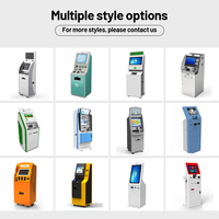 Kiosco de Pago de Autoservicio de Doble Pantalla Personalizado con Ruedas, Terminal de Pago de Facturas Multidivisa para Comercio Minorista y Servicios Públicos