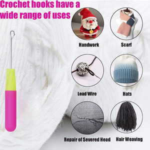 Ganchos de Crochet Multiusos con Mango de Plástico Personalizados al por Mayor, Herramientas para Trenzar Cabello y Pelucas, Agujas de Crochet para Rastas - Product Image 4