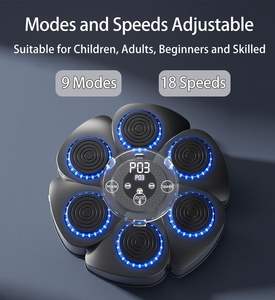 Muur Gemonteerde Interactieve Ritme Muziekdoos Muziekboksmachine Met Bokshandschoenen Voor Volwassenen En Kinderen Beat-Sensing Licht Ponsen - Product Image 2