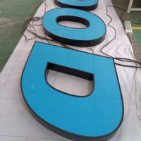 Les panneaux de construction les plus populaires canaux étanches extérieurs lettre éclairage LED panneaux d'affichage lettre 3D signes électroniques