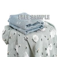 Kangobaby Couverture d'emmaillotage personnalisée en bambou biologique Couverture souple pour poussette Couvertures de réception respirantes pour nouveau-né